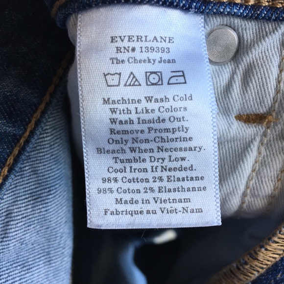 EVERLANE The Cheeky Jean high waisted cutoff jean shorts size 29 - Picture 16 of 16